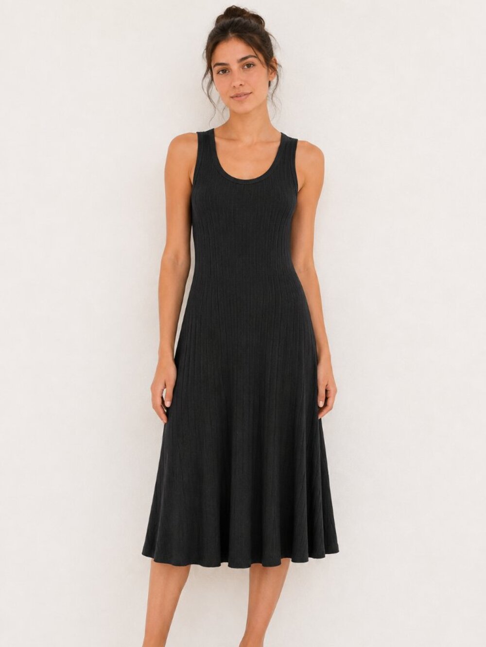 NIC+ZOE Twirl Knit Sleeveless Fit and Flare Dress, Size M